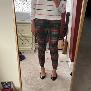 Cool tartan wool crop flair Boden pants slacks